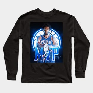 MVP Joel Embiid Philadelphia Sports Art Long Sleeve T-Shirt